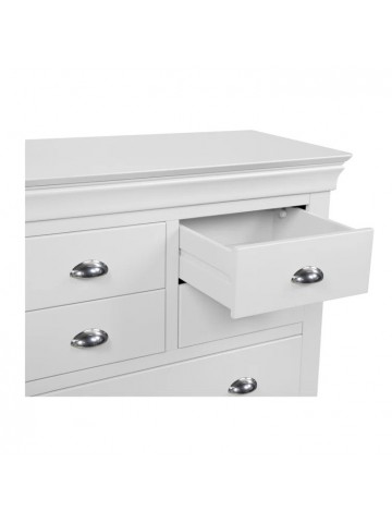 Bella 3+4 Drawer Chest - White