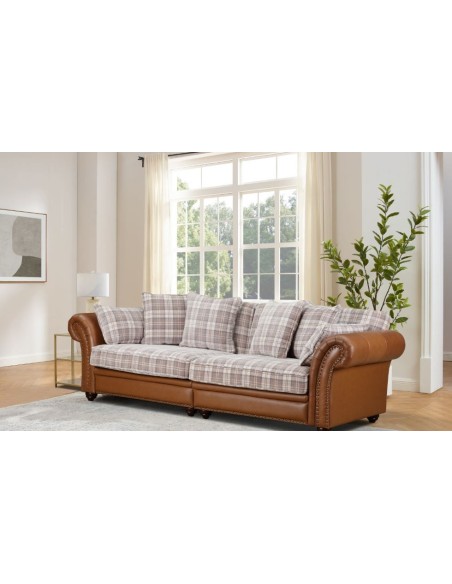 Imperial 4 Seater Sofa - Brown