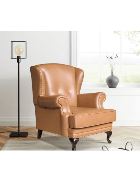 Imperial Leather Wingchair - Brown