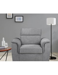 Malta 1 Seater Sofa - Grey 2
