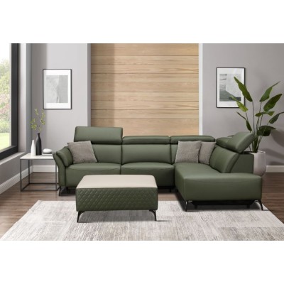 Milan Electric Corner Suite - Forest Green
