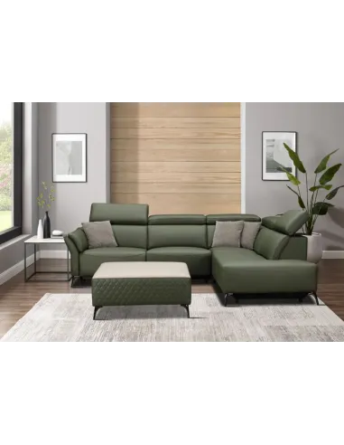Milan Electric Corner Suite - Forest Green
