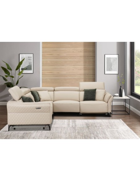 Milan Electric Corner Suite - Cream