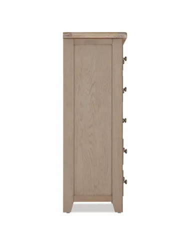 Salou 4+2 Drawer Chest - Whitewash Brushed Oak