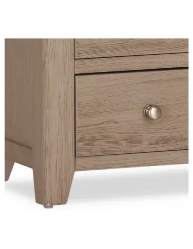 Salou 4+2 Drawer Chest - Whitewash Brushed Oak