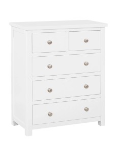 Siena 3+2 Drawer Chest - White