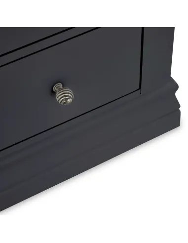 Weston 2 Over 4 Drawer Chest - Charcoal