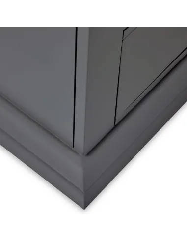 Weston 2 Over 4 Drawer Chest - Charcoal