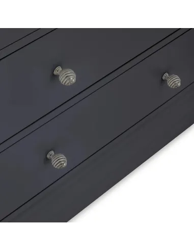 Weston 2 Over 4 Drawer Chest - Charcoal
