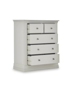 Weston 2 Over 3 Drawer Chest - Light Grey 2
