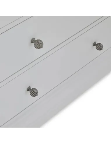 Weston 2 Over 3 Drawer Chest - Light Grey