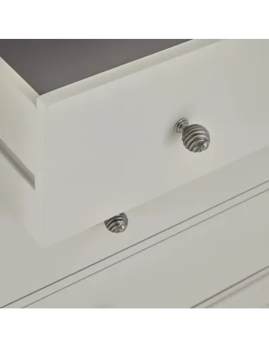 Weston 2 Over 3 Drawer Chest - Light Grey