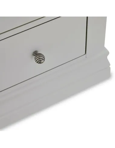 Weston 2 Over 3 Drawer Chest - Light Grey
