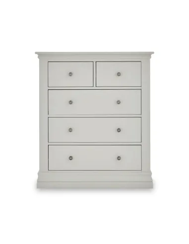 Weston 2 Over 3 Drawer Chest - Light Grey