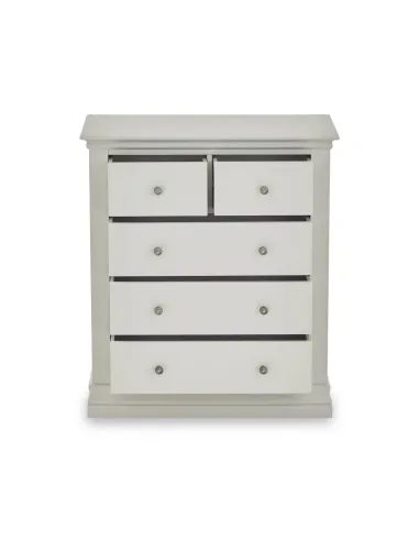 Weston 2 Over 3 Drawer Chest - Light Grey