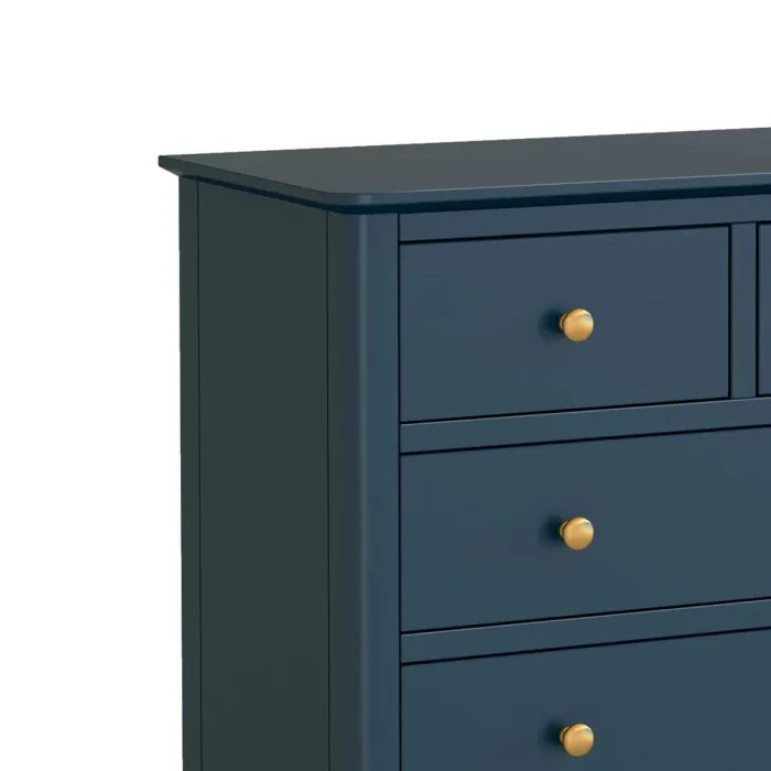 Olive 2 Over 3 Drawer Chest - Blue