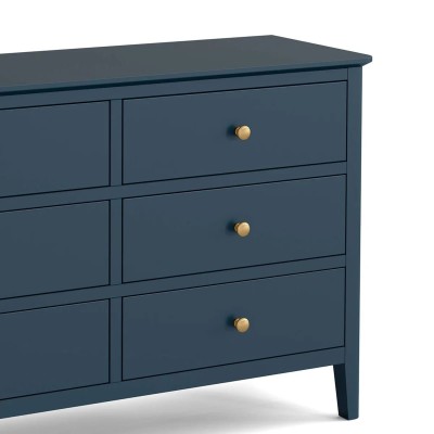Olive 6 Drawer Chest - Blue