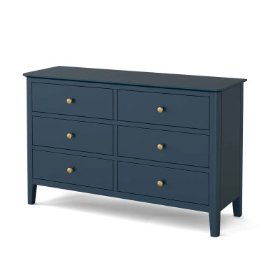 Olive 6 Drawer Chest - Blue