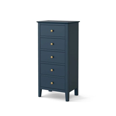Olive Tall Boy Chest - Blue