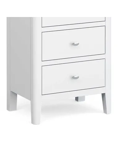 Ferndale Tall Boy Chest - White