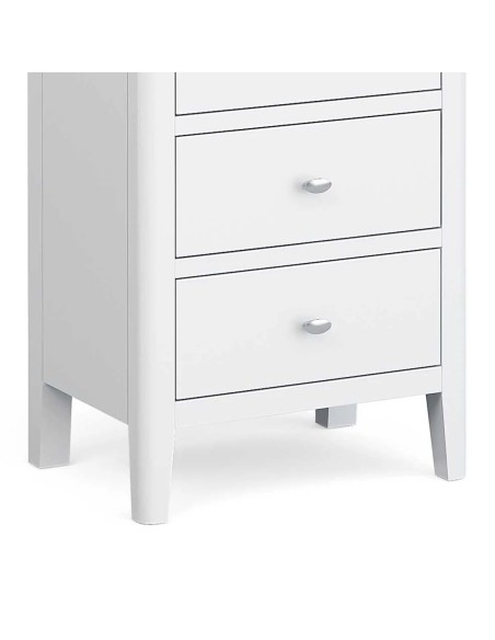 Ferndale Tall Boy Chest - White