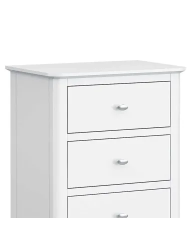 Ferndale Tall Boy Chest - White