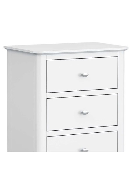 Ferndale Tall Boy Chest - White