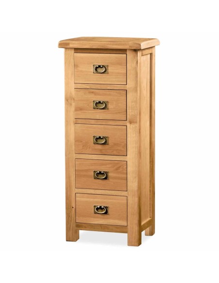 Astoria Tall Boy Chest - Warm Wax