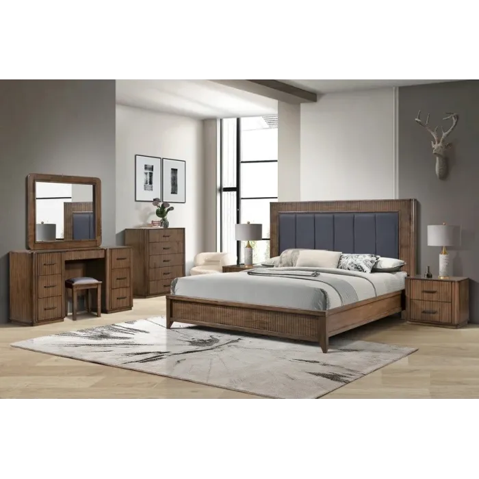 Vienna 5 Drawer Chest - Walnut
