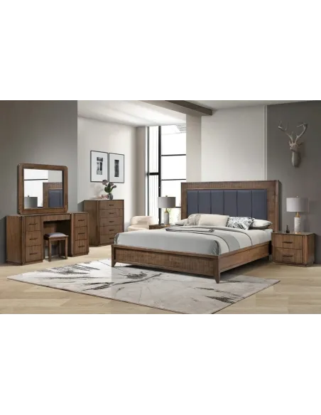 Vienna 5 Drawer Chest - Walnut