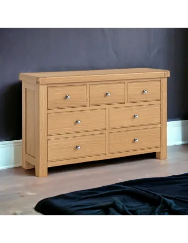 Gia 3+4 Drawer Chest - Oak