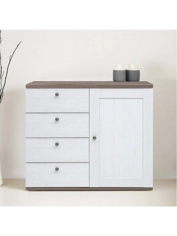 Capri 1 Door 4 Drawer Chest