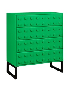 Blox 4 Drawer Chest - Green