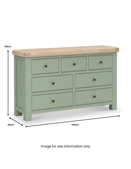 Marbury 3 + 4 Drawer Chest - Sage