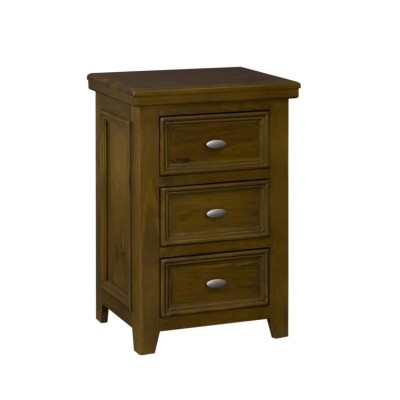 London 3 Drawer Bedside Locker - Dark Woodgrain