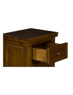 London 3 Drawer Bedside Locker - Dark Woodgrain 2