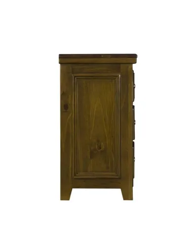 London 3 Drawer Bedside Locker - Dark Woodgrain