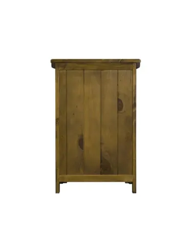 London 3 Drawer Bedside Locker - Dark Woodgrain