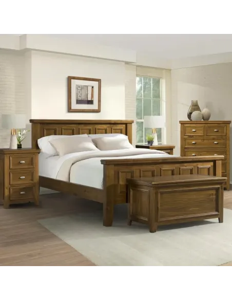 London 3 Drawer Bedside Locker - Dark Woodgrain