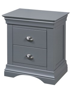 Daniella 2 Drawer Bedside Locker - Dark Grey 2