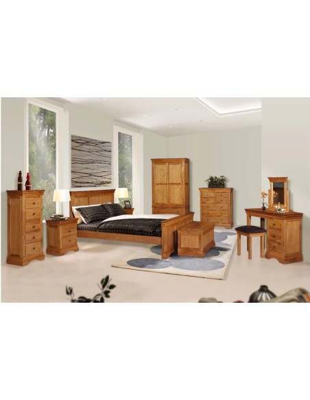 Delta 2 Drawer Bedside Locker - Oak