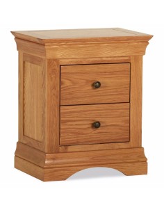 Delta 2 Drawer Bedside Locker - Oak