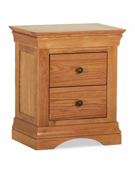 Delta 2 Drawer Bedside Locker - Oak