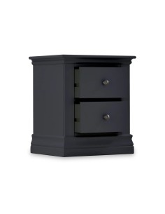 Weston 2 Drawer Bedside Locker - Charcoal 2
