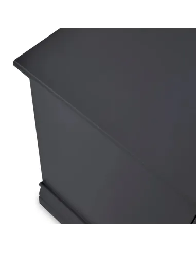 Weston 2 Drawer Bedside Locker - Charcoal