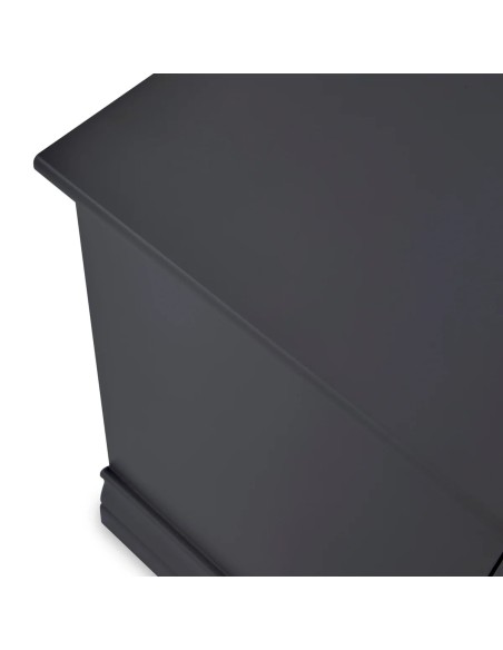 Weston 2 Drawer Bedside Locker - Charcoal