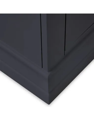 Weston 2 Drawer Bedside Locker - Charcoal