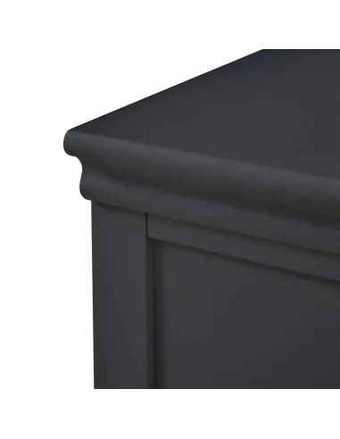 Weston 2 Drawer Bedside Locker - Charcoal