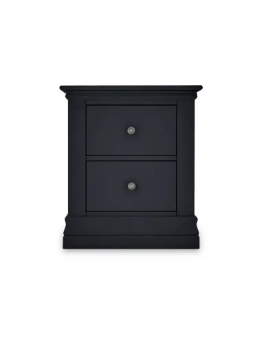 Weston 2 Drawer Bedside Locker - Charcoal