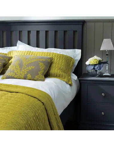 Weston 2 Drawer Bedside Locker - Charcoal